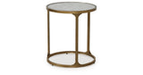 Korajane Antique Gold End Table from Ashley - Luna Furniture