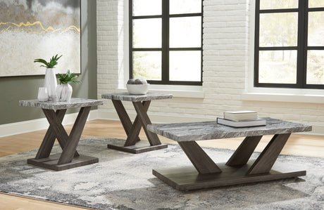 Bensonale Brown/Gray Table from Ashley - Luna Furniture
