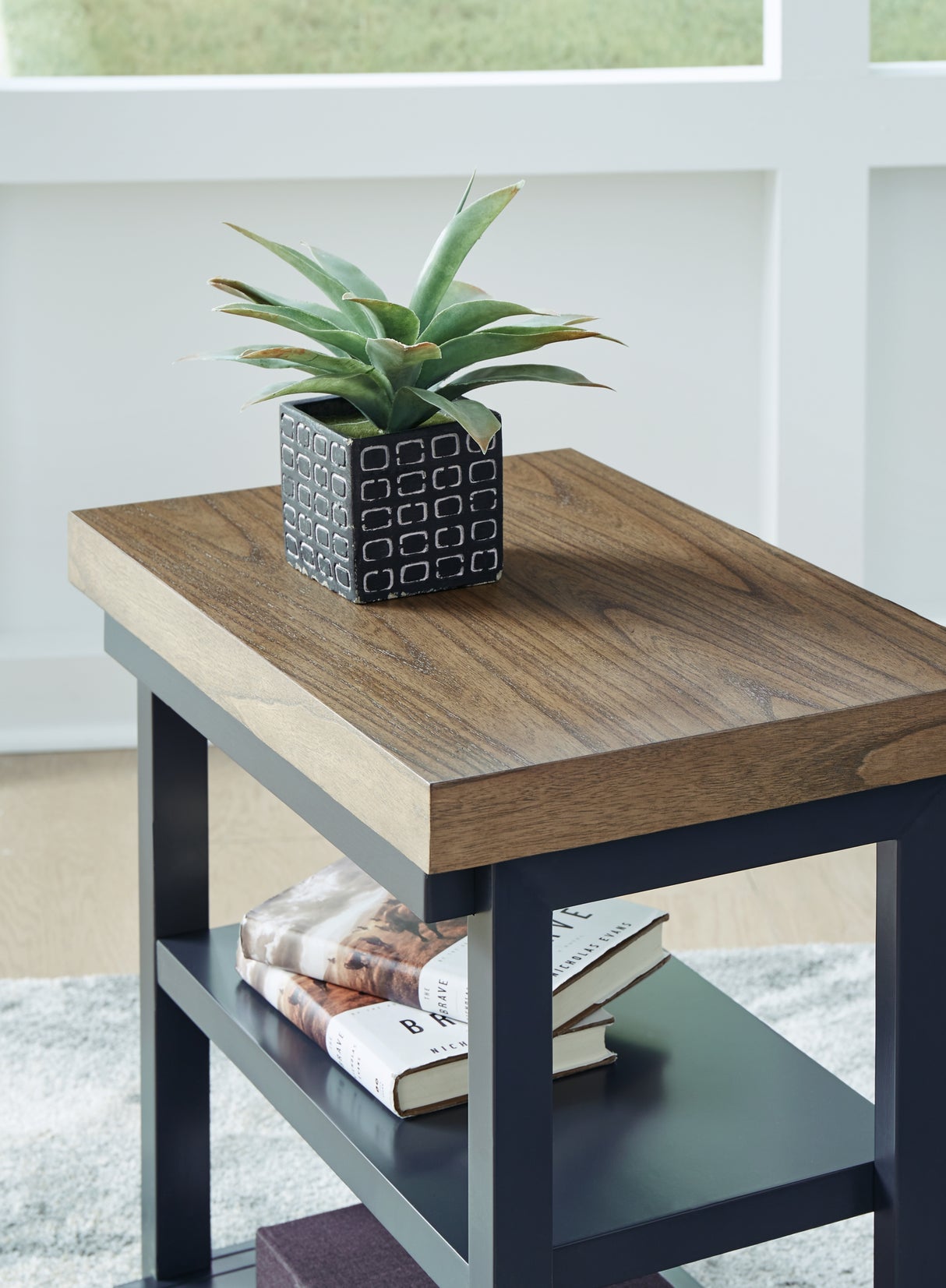Landocken Brown/Blue Table from Ashley Furniture - Luna Furniture