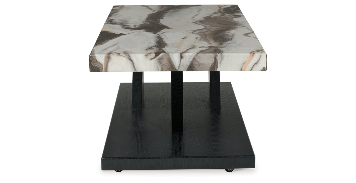 Cendill Dark Brown/White/Black Table (Set of 3) from Ashley - Luna Furniture