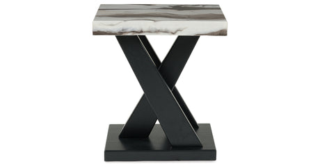 Cendill Dark Brown/White/Black Table (Set of 3) from Ashley - Luna Furniture