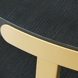 Shylore Black/Brass Finish Table (Set of 3) from Ashley - Luna Furniture