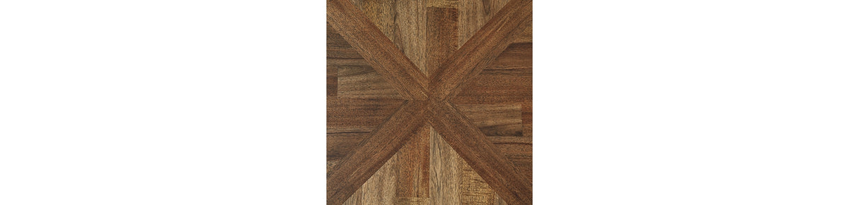 Roybeck Light Brown/Bronze Table from Ashley Furniture - Luna Furniture