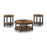 Roybeck Light Brown/Bronze Table