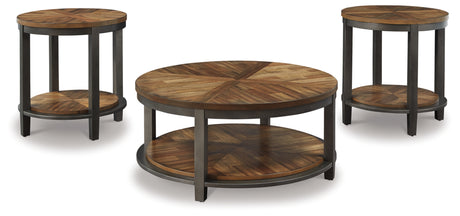 Roybeck Light Brown/Bronze Table from Ashley Furniture - Luna Furniture