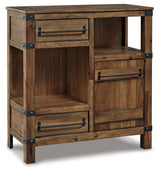 Roybeck Light Brown/Bronze Accent Cabinet from Ashley Furniture - Luna Furniture