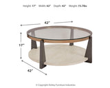 Frazwa Multi Coffee Table and 2 End Tables from Ashley Furniture - Luna Furniture