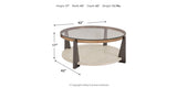 Frazwa Coffee Table with 2 End Tables in Multi from Ashley Furniture - Luna Furniture