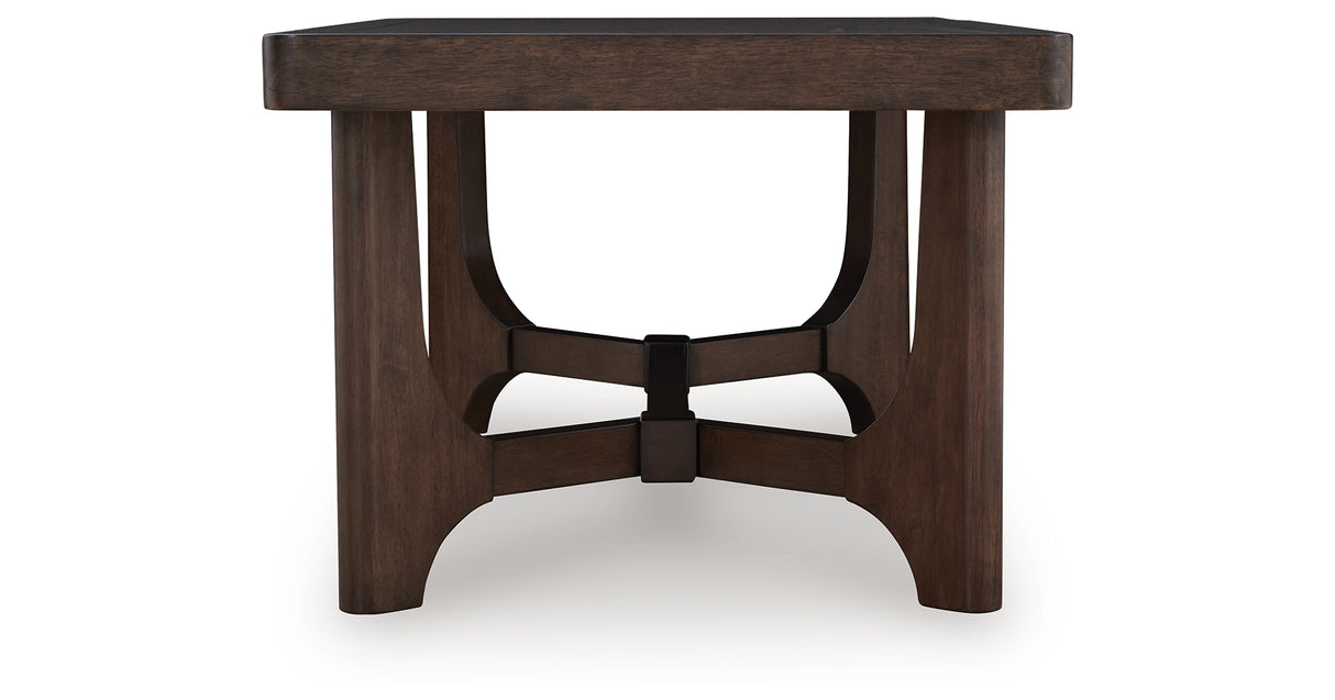Korestone Dark Brown Coffee Table from Ashley Furniture - Luna Furniture