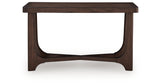Korestone Dark Brown Sofa Table from Ashley Furniture - Luna Furniture
