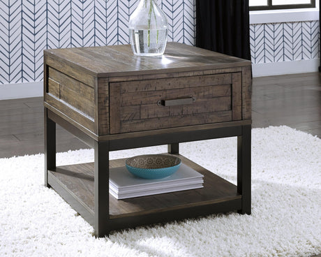 Johurst Grayish Brown End Table from Ashley Furniture - Luna Furniture