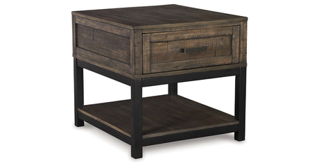 Johurst Coffee Table with 2 End Tables in Grayish Brown from Ashley Furniture - Luna Furniture