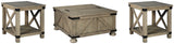 Aldwin Coffee Table with 2 End Tables in Gray from Ashley - Luna Furniture