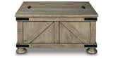 Aldwin Gray Coffee Table With Storage from Ashley - Luna Furniture