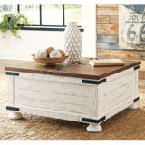 Wystfield White/Brown Coffee Table