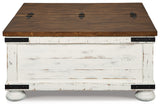 Wystfield White/Brown Coffee Table from Ashley Furniture - Luna Furniture