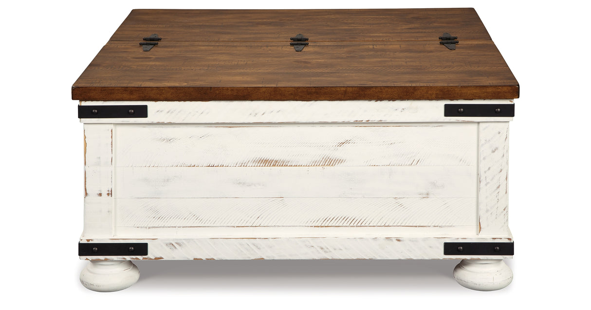 Wystfield White/Brown Coffee Table and 2 End Tables from Ashley - Luna Furniture