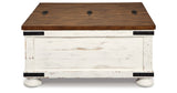 Wystfield White/Brown Coffee Table and 2 End Tables from Ashley - Luna Furniture