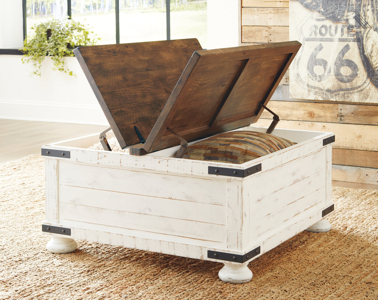 Wystfield White/Brown Coffee Table from Ashley Furniture - Luna Furniture
