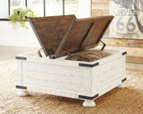 Wystfield White/Brown Coffee Table from Ashley Furniture - Luna Furniture