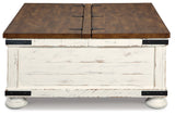 Wystfield White/Brown Coffee Table from Ashley Furniture - Luna Furniture