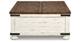 Wystfield White/Brown Coffee Table and 2 End Tables from Ashley - Luna Furniture