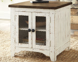 Wystfield Coffee Table with 1 End Table in White/Brown from Ashley Furniture - Luna Furniture