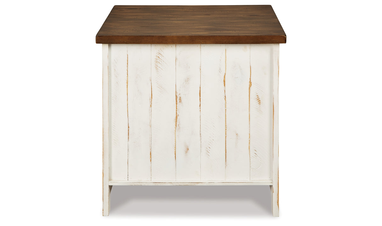 Wystfield White/Brown End Table from Ashley - Luna Furniture