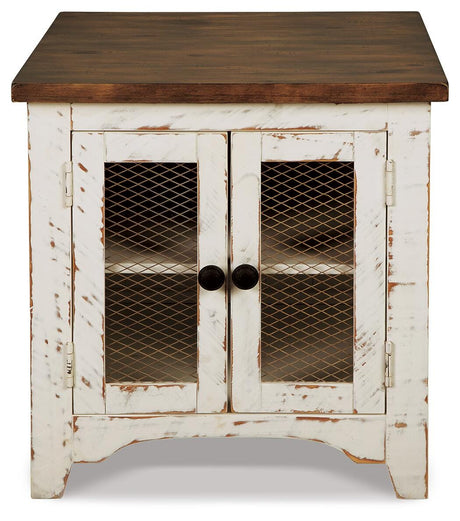 Wystfield White/Brown End Table from Ashley - Luna Furniture
