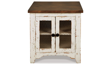 Wystfield White/Brown End Table from Ashley - Luna Furniture