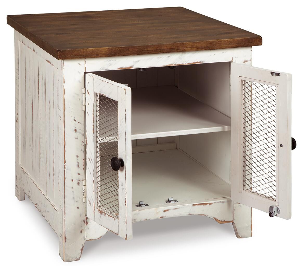 Wystfield White/Brown End Table from Ashley - Luna Furniture
