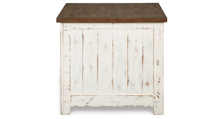 Wystfield White/Brown End Table from Ashley - Luna Furniture