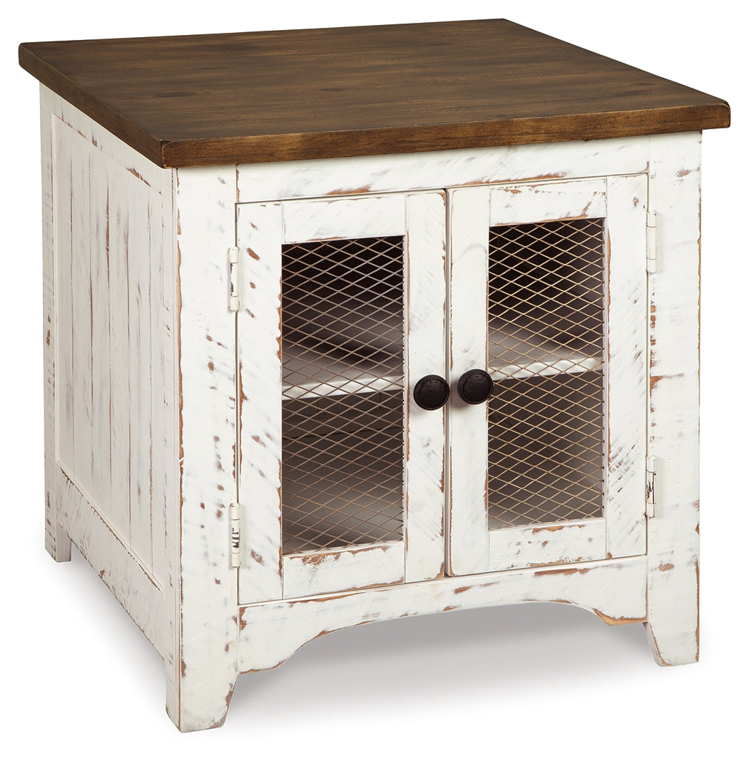 Wystfield White/Brown Coffee Table and 2 End Tables from Ashley Furniture - Luna Furniture