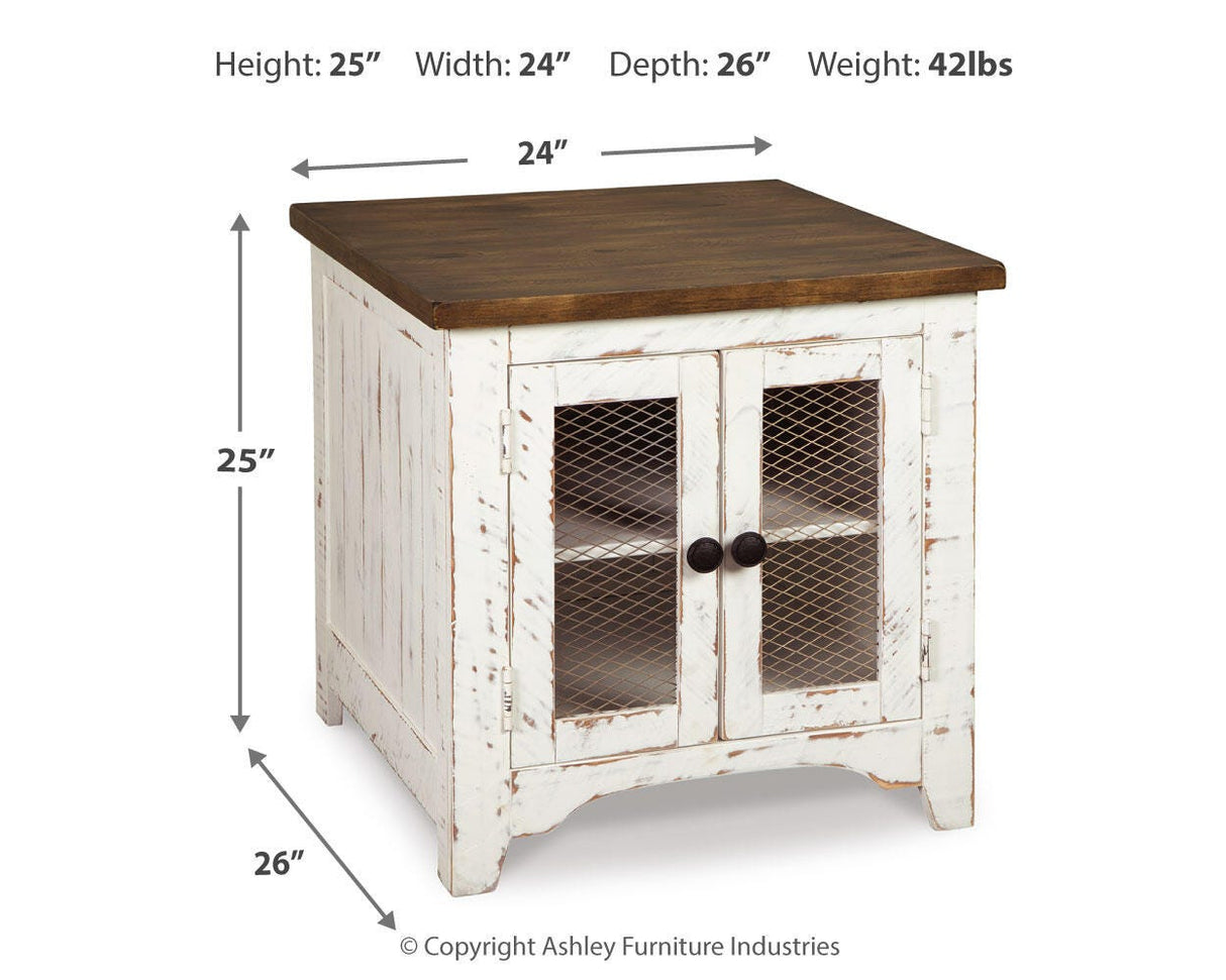 Wystfield White/Brown Coffee Table and 2 End Tables from Ashley Furniture - Luna Furniture