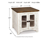 Wystfield White/Brown Coffee Table and 2 End Tables from Ashley Furniture - Luna Furniture