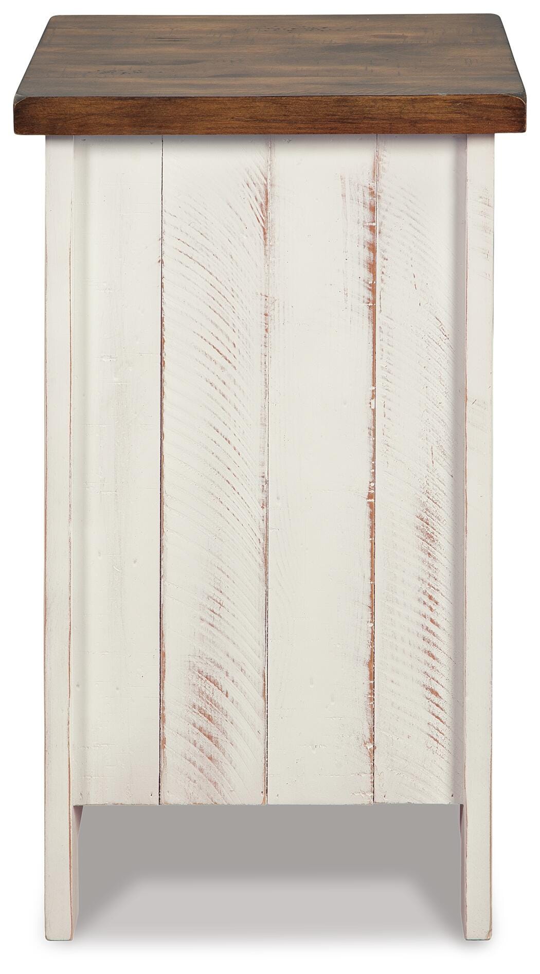 Wystfield White/Brown Chairside End Table from Ashley Furniture - Luna Furniture