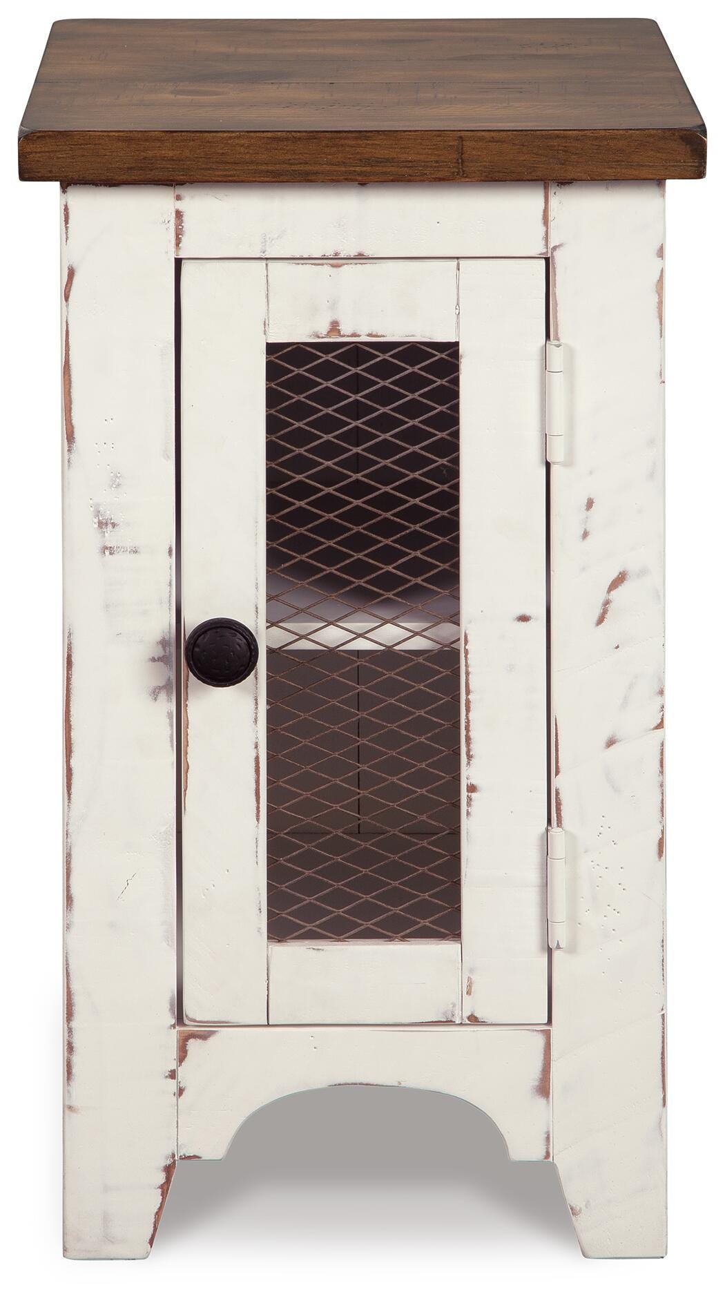 Wystfield White/Brown Chairside End Table from Ashley Furniture - Luna Furniture