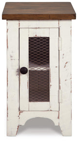 Wystfield White/Brown Chairside End Table from Ashley Furniture - Luna Furniture