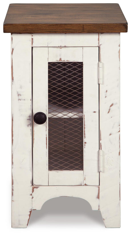 Wystfield White/Brown Chairside End Table from Ashley - Luna Furniture