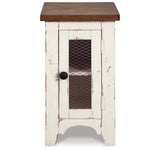 Wystfield White/Brown Chairside End Table from Ashley Furniture - Luna Furniture