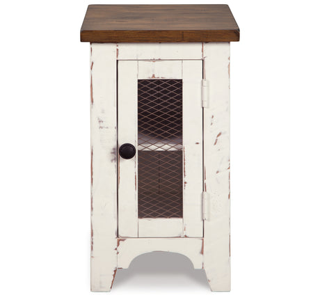 Wystfield White/Brown Chairside End Table from Ashley - Luna Furniture
