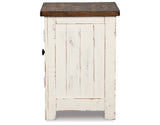 Wystfield White/Brown Chairside End Table from Ashley Furniture - Luna Furniture