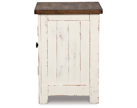 Wystfield White/Brown Chairside End Table from Ashley - Luna Furniture