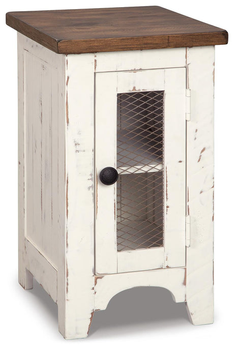 Wystfield White/Brown Chairside End Table from Ashley - Luna Furniture
