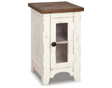 Wystfield 2 End Tables in White/Brown from Ashley Furniture - Luna Furniture