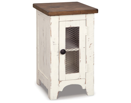 Wystfield White/Brown Chairside End Table from Ashley - Luna Furniture