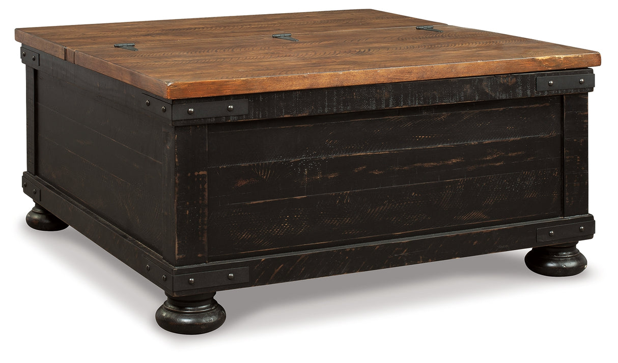 Valebeck Black/Brown Coffee Table and 2 Chairside End Tables from Ashley - Luna Furniture