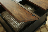 Valebeck Black/Brown Coffee Table and 2 Chairside End Tables from Ashley - Luna Furniture