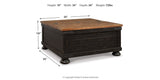 Valebeck Two Tone Coffee Table and End Table from Ashley - Luna Furniture