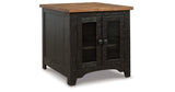 Valebeck Coffee Table with 1 End Table in Black/Brown from Ashley - Luna Furniture